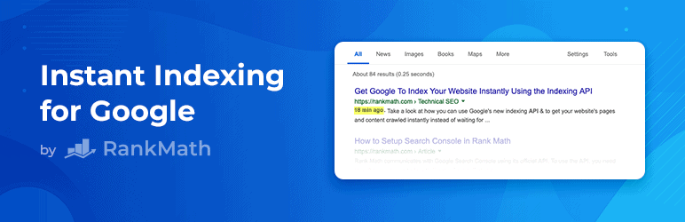 Rankmath instant indexing banner